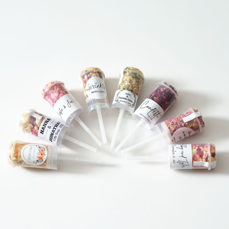 Biodegradable Wedding Confetti Packets - Dried Flowers Petals Confetti