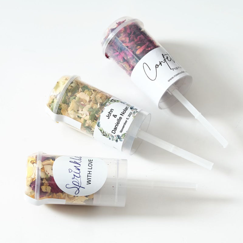 Biodegradable Wedding Confetti Packets - Dried Flowers Petals Confetti