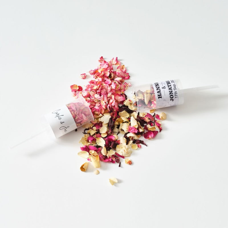 Biodegradable Wedding Confetti Packets - Dried Flowers Petals Confetti