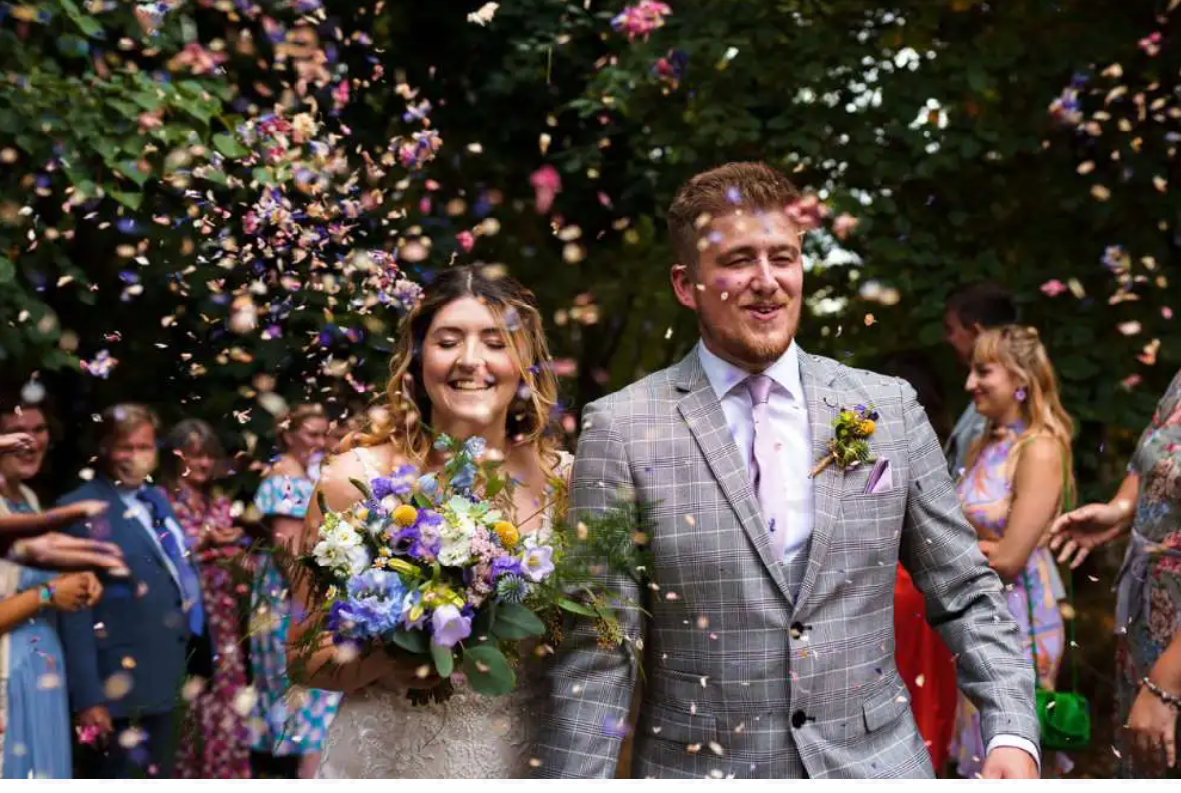 Biodegradable Dried Petals Wedding Confetti Cannon - Wedding Exit Toss