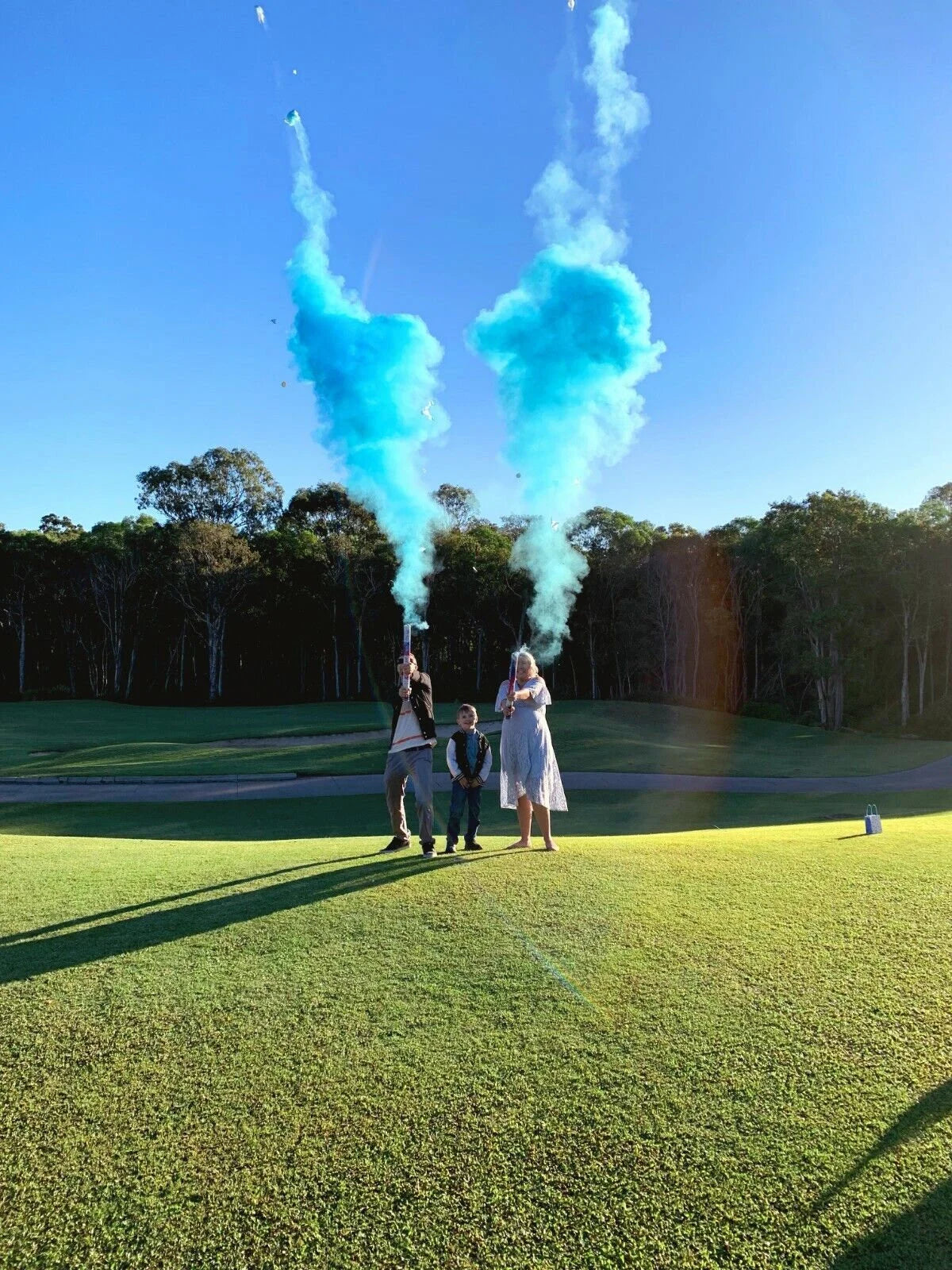 Gender Reveal Powder Confetti Cannon - Smoke Powder for Baby Shower