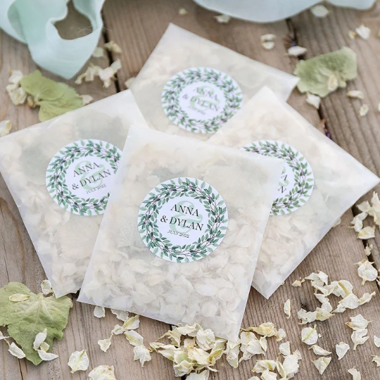 Biodegradable Dried Petals Confetti Sachets - Wedding Confetti