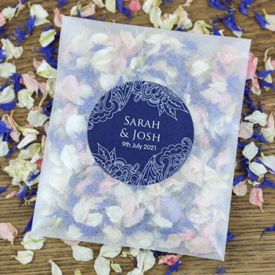 Biodegradable Dried Petals Confetti Sachets - Wedding Confetti